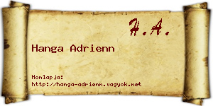 Hanga Adrienn névjegykártya